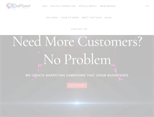Tablet Screenshot of onpointinternetmarketing.com